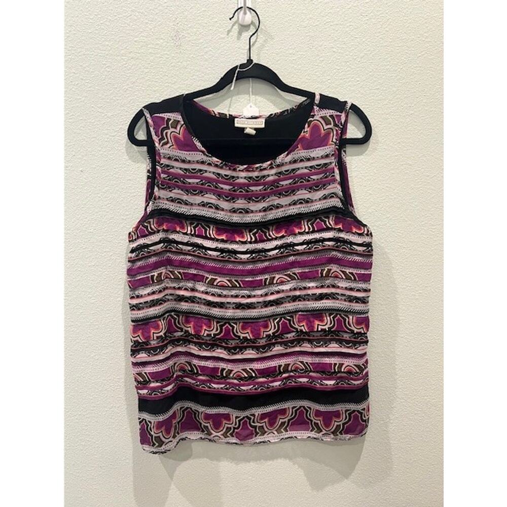 Dana Buchman Multicolored Sleeveless Top Woman Size XL